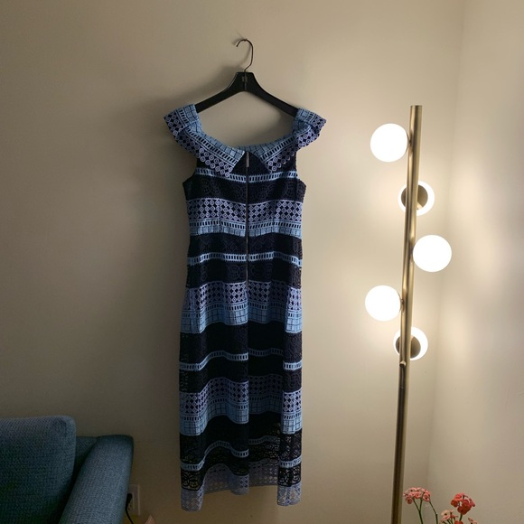 Ted Baker BRT-BLUE Bardot Lace Dress - Picture 6 of 11
